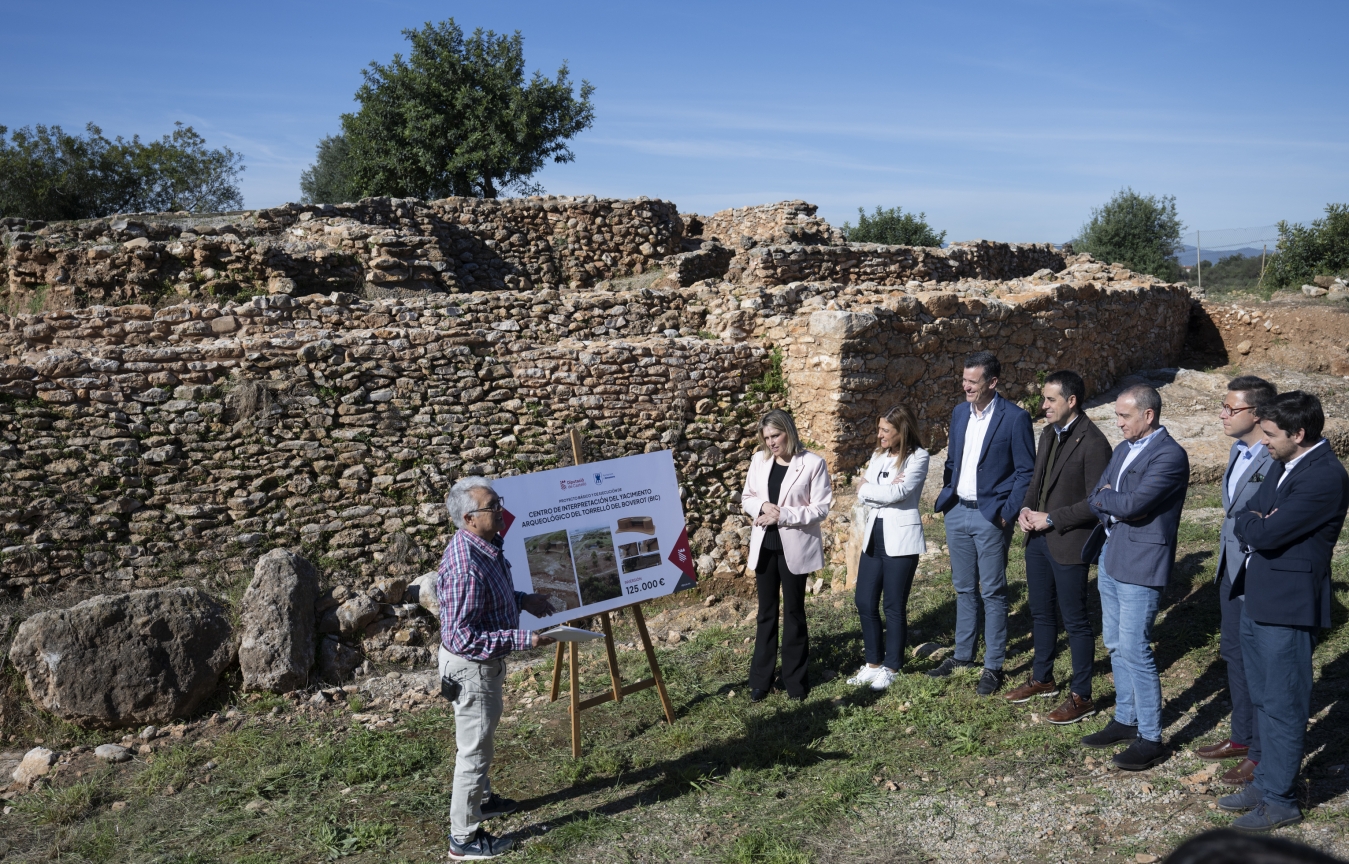 La Diputación de Castellón impulsa el turismo cultural en Almassora al invertir 125.000 euros para construir un centro de interpretación en el yacimiento arqueológico del Torrelló