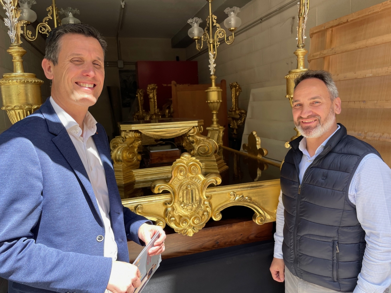 La Diputación de Castellón mejora el patrimonio sacro de la Vall d’Uixó con la restauración y puesta en valor de las andas procesionales de San Vicente Ferrer