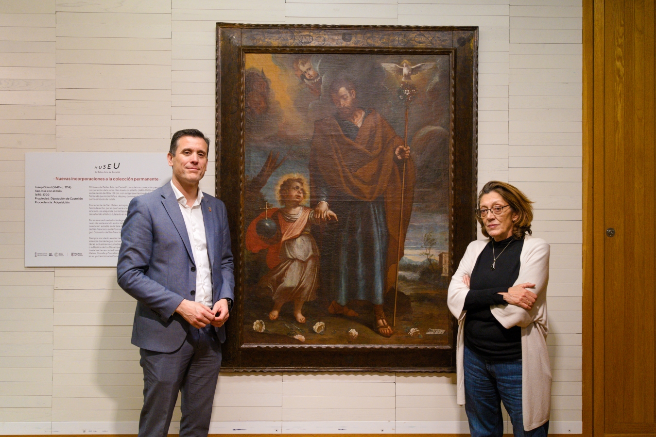 La Diputación de Castellón reafirma su compromiso con el arte con la restauración de la obra San José con el Niño de Josep Orient