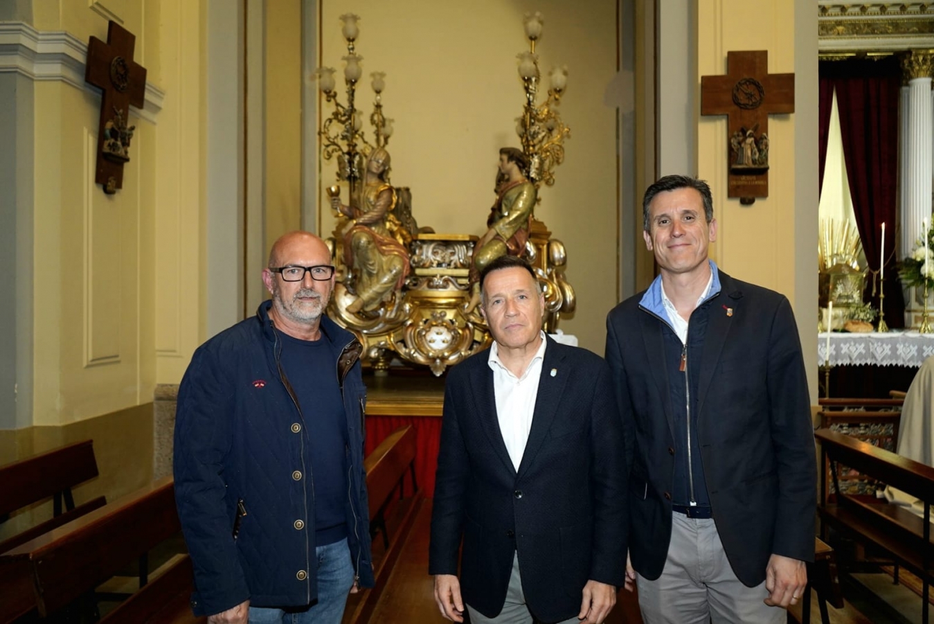 La Diputación de Castellón se compromete a mejorar el patrimonio histórico de Burriana y acometerá la restauración de la peana de Sant Blai