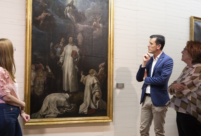 La Diputación de Castellón recupera los valores primigenios de la obra Apoteosis de San Bruno del pintor Vicente Castelló