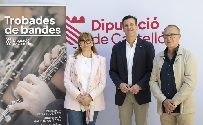 La Diputación de Castellón refuerza su apoyo a las bandas de música con une nueva edición de los encuentros comarcales ‘Trobades de Bandes’